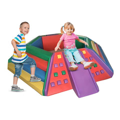 Megastar Soft Play Zone Fun Ball Pit Area With Slide, Roll & Climbing Activitie