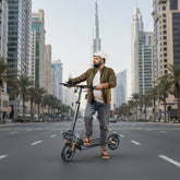 Foldable 48v Speedy LED E10 Electric Scooter for Adults with Seat 1200 Watts, and Battery 48 V  - Black