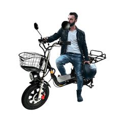 Kugoo Kirin V3 PRO Electric Delivery Scooter With Basket and removable lithium battery With 1 Year Warranty