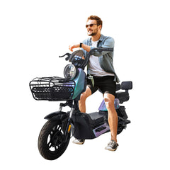 Megawheels Hopper Electric Grocery Bike 48v with Seat Electric Scooter for Adults With warranty