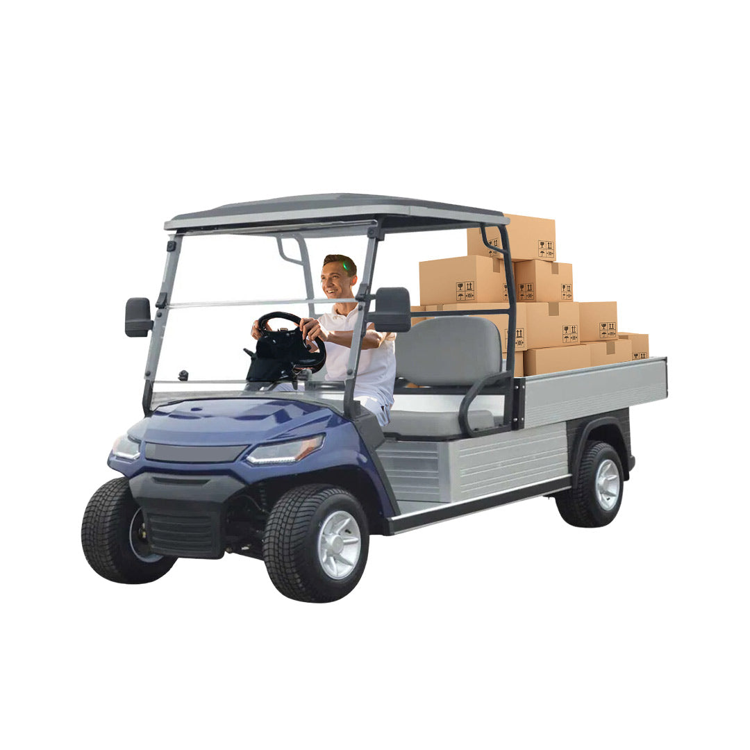 Megawheels Lvt Electric Golf Cart 2 Seats + Long Cargo box