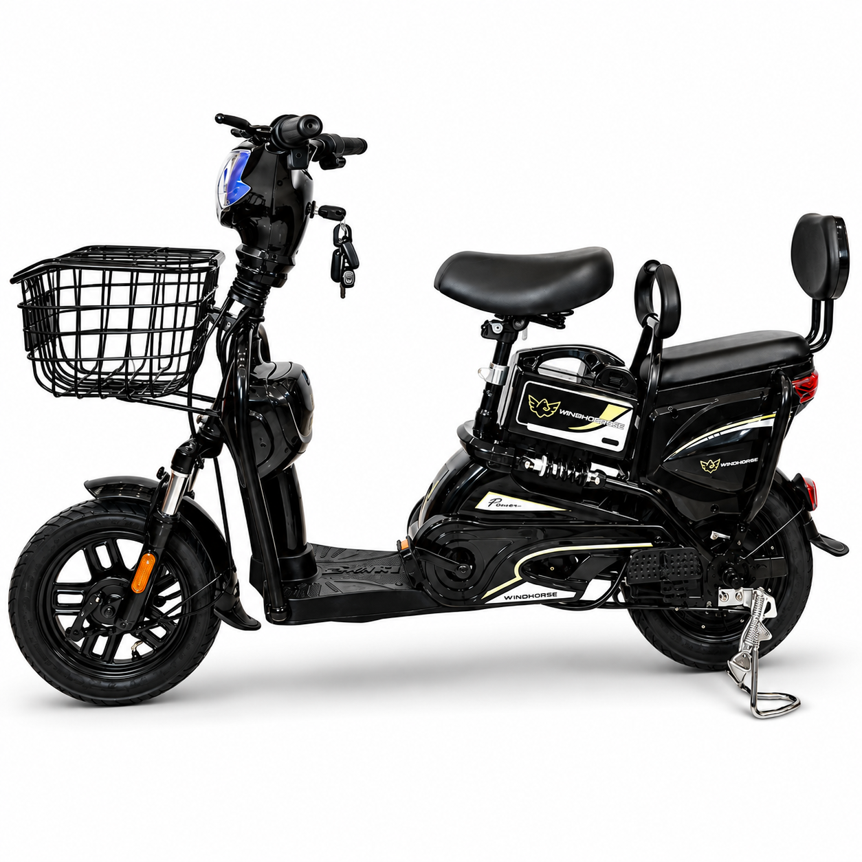 Megawheels Electric Scooter M1 Powerful Electric Delivery Bike with 48W Battery, 14" Tire Ebike with Warranty