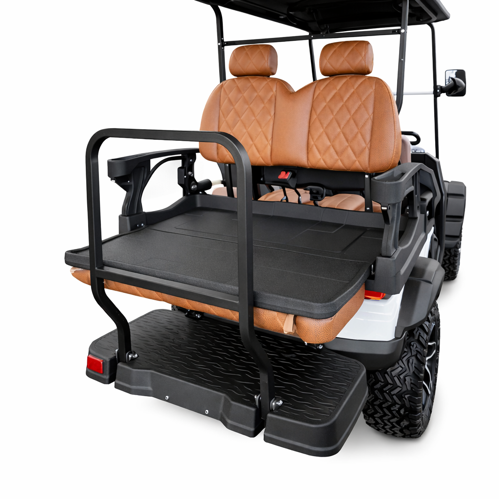 Megawheels Signature Lifted 6 Seater off roadGolf Cart Front Facing 60 V With Mag Wheels & Warranty