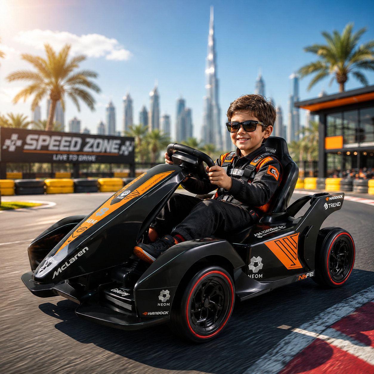 Megastar Licensed 24V Go kart for Kids Ride On Drifting Car with Remote Control Premium Toy Car