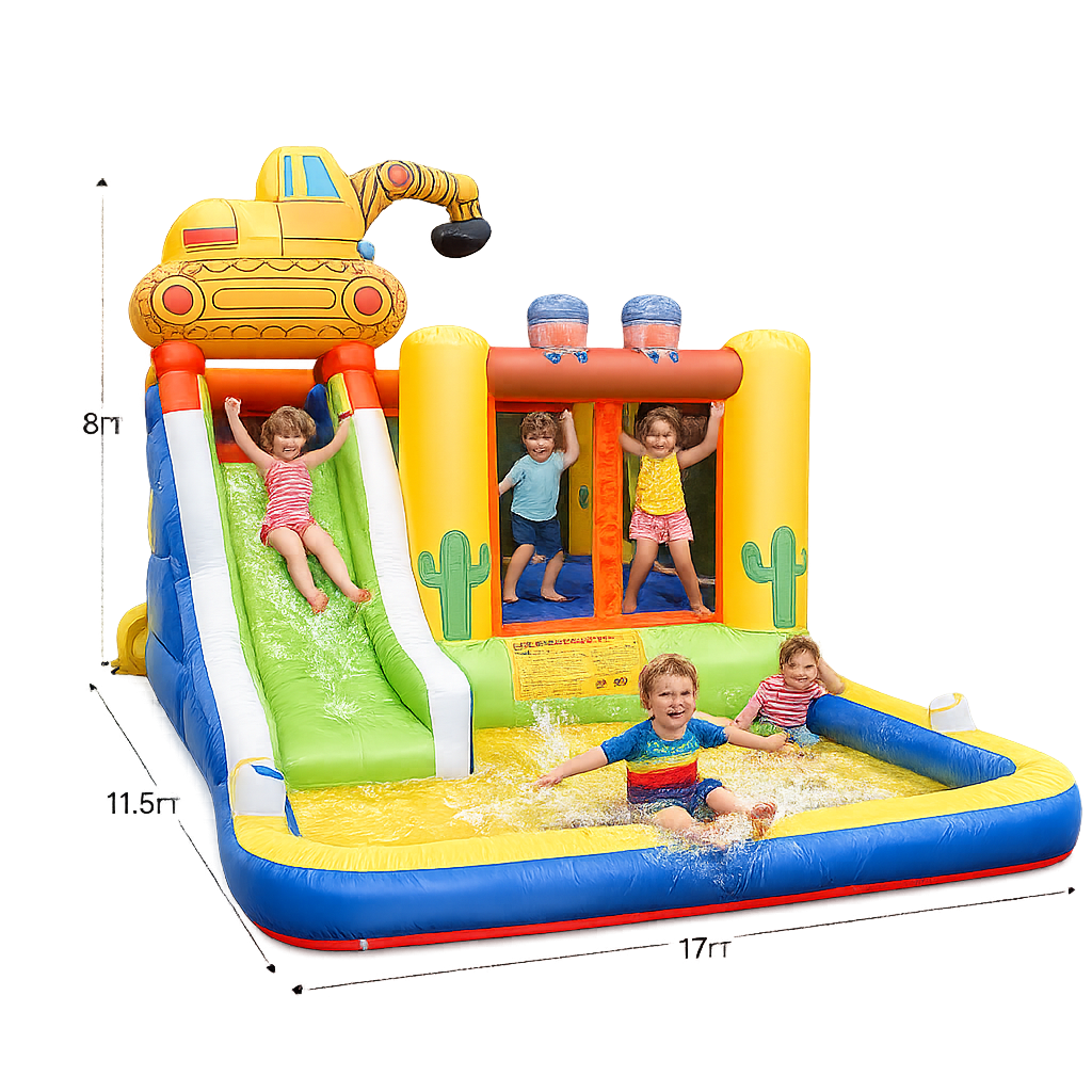 Megastar Kids Inflatable Party Bouncing House Baby Bouncy Slide Water 3.9 * 2.6 * 2.4 meters