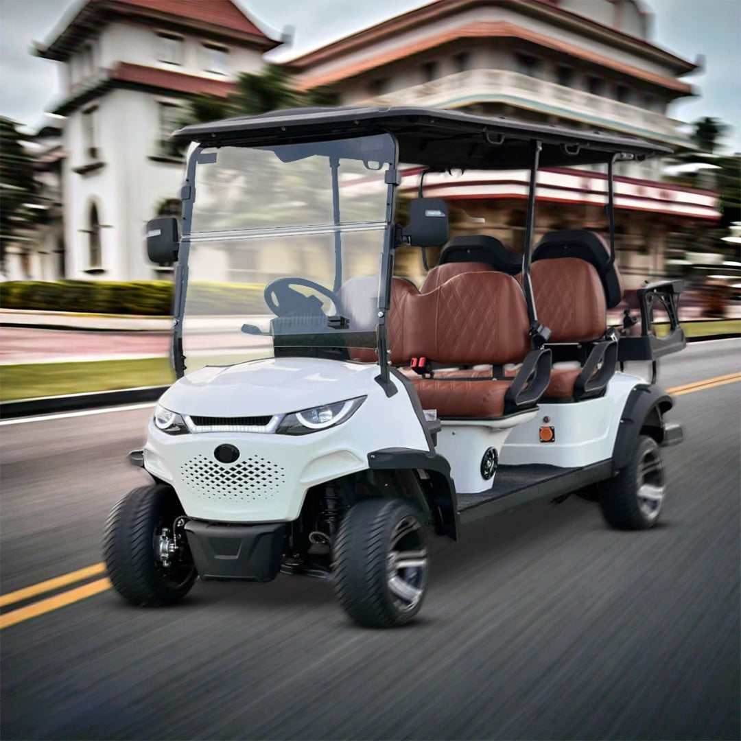 Green Rider Electric Golf Cart Golf Buggy 4+2 Seater by Mega wheels- DESIGN TXV