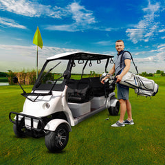 Megawheels Electric Golf Cart Evolution Buggy 6 Seater White