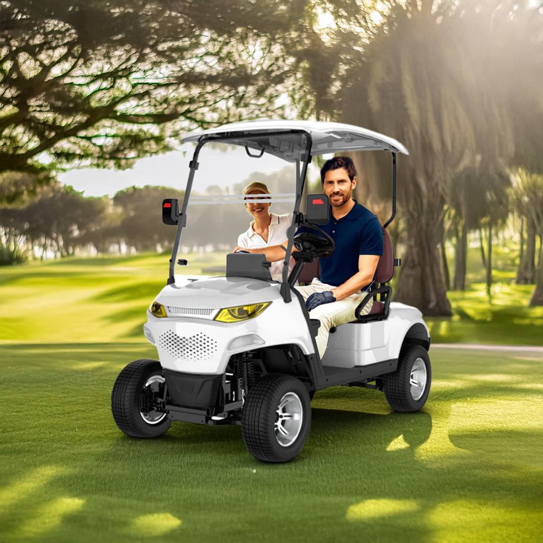 Green Rider 2+0 Premium Lithium Battery  Electric Golf Cart By Megawheels