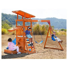 Megastar Dynamic Sports Arabian Caracal Wooden Swing Set at Rafplay