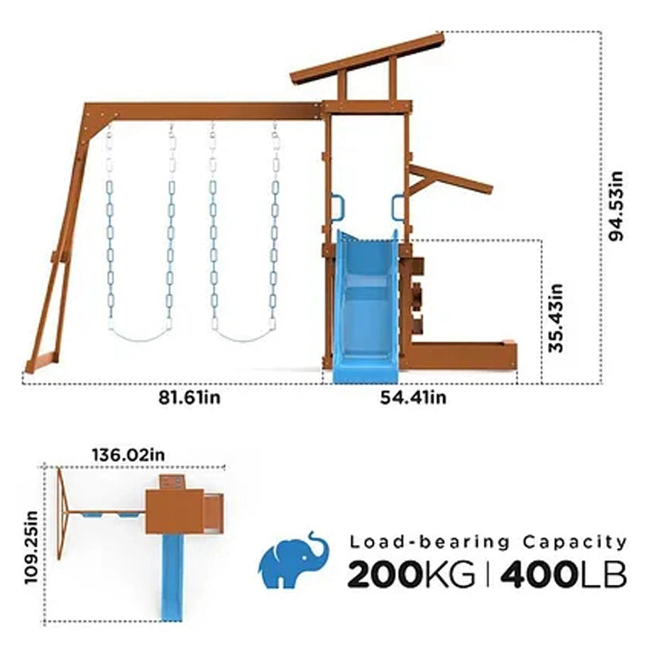 Dynamic Sports Arabian Caracal Wooden Playhouse