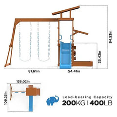 Dynamic Sports Arabian Caracal Wooden Playhouse