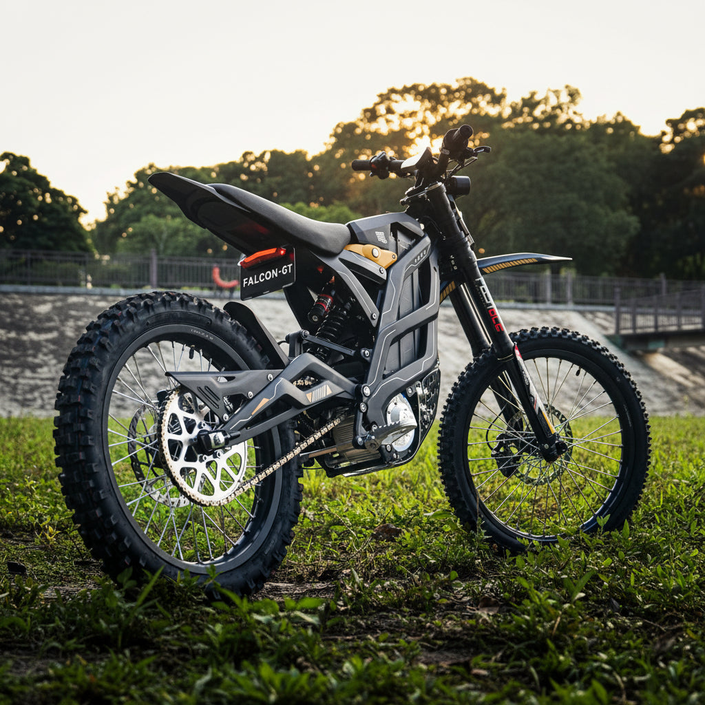 79BIKE-Falcon GT Motorcycle on grass 