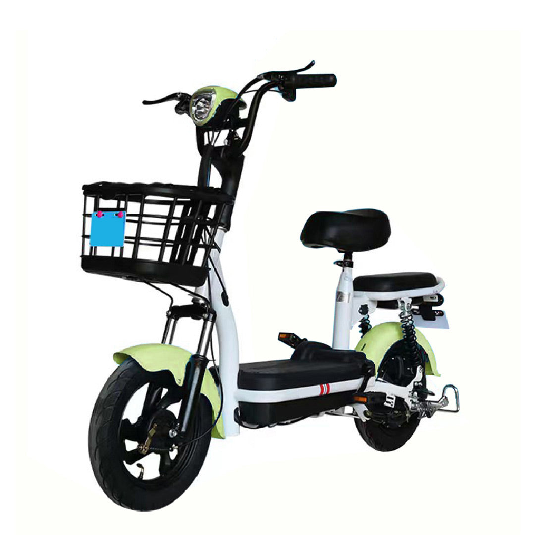 Megawheels Porta CX Electric scooter 2 seater 2 PASSENGER Bike 48 V with pedal - green