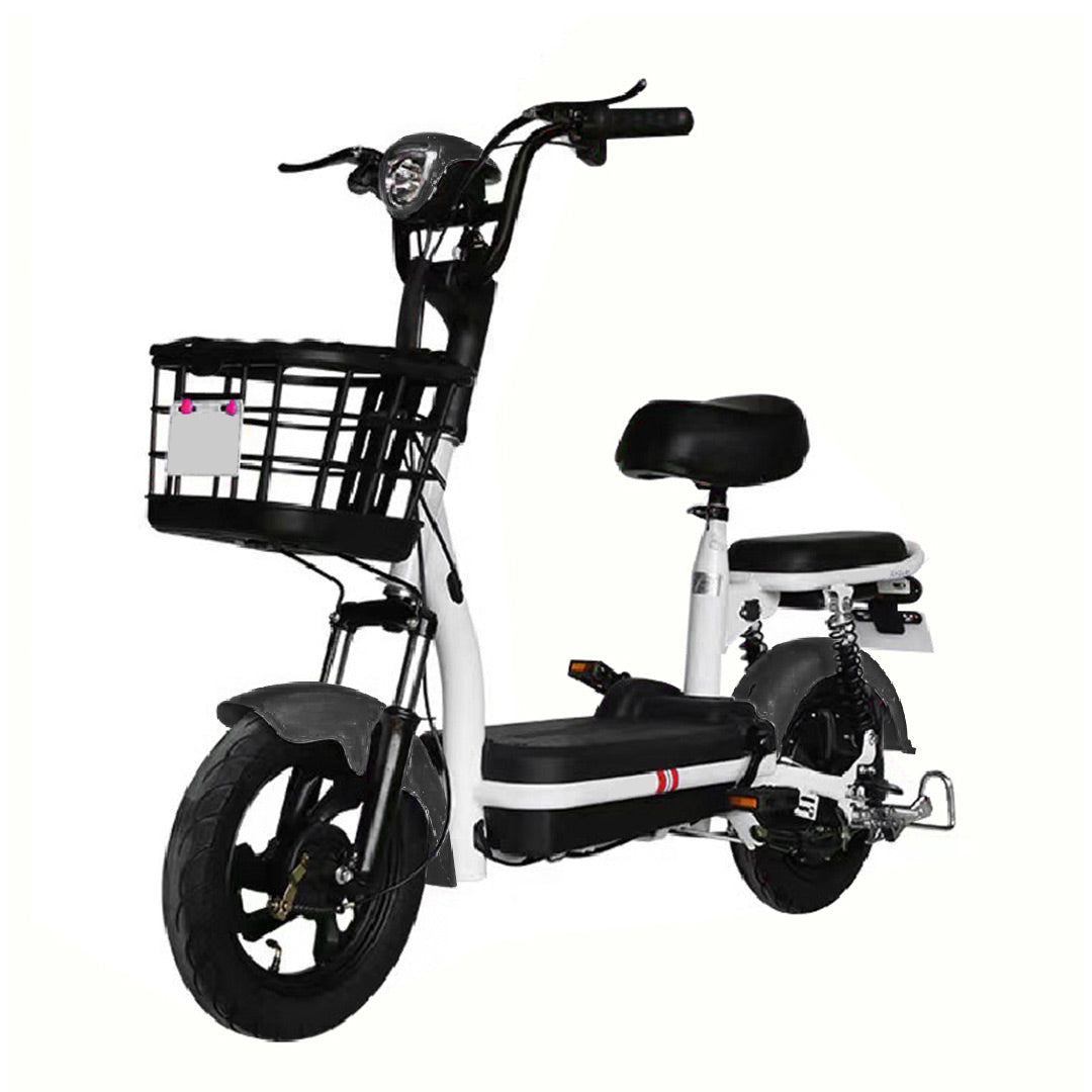 Megawheels Porta CX Electric scooter 2 seater 2 PASSENGER Bike 48 V with pedal - white