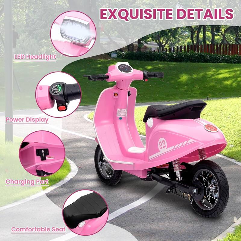Megawheels 24V Electric Scooter 350 Watt with Seat For Kids
