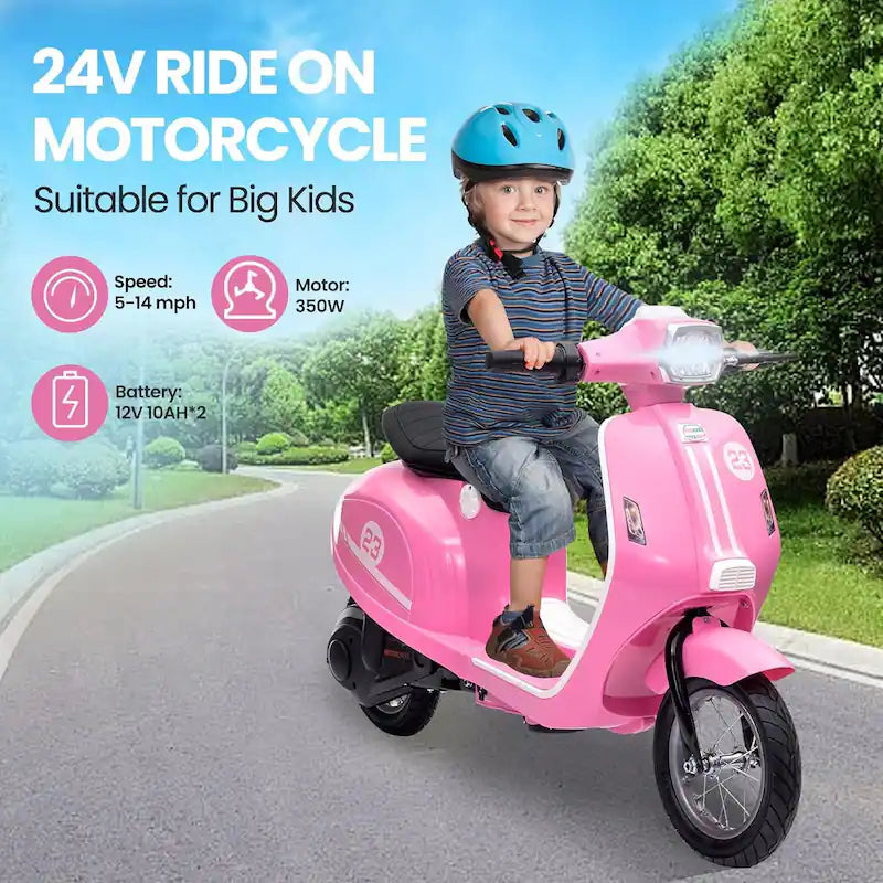 Megawheels 24V Electric Scooter 350 Watt with Seat For Kids