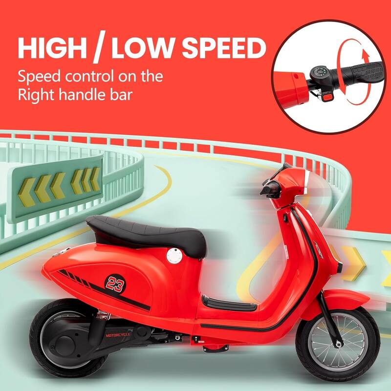 Megawheels 24V Electric Scooter 350 Watt with Seat For Kids
