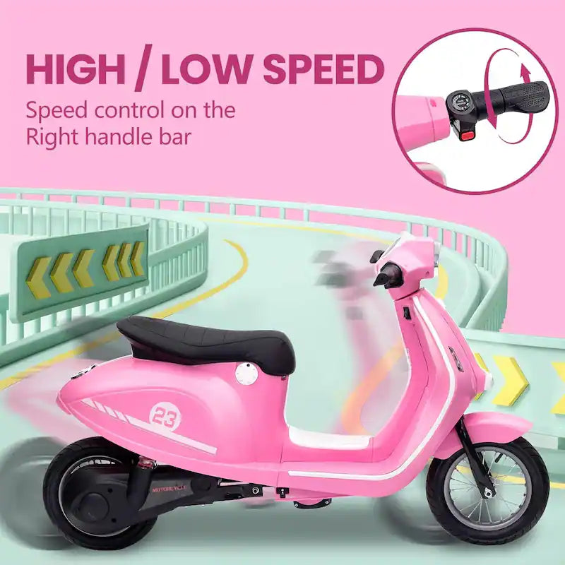 Megawheels 24V Electric Scooter 350 Watt with Seat For Kids