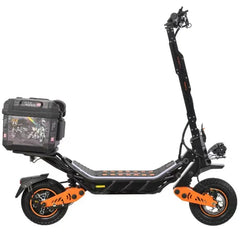 Black and orange electric scooter with Kugoo City Ride Electric Foldable Scooter