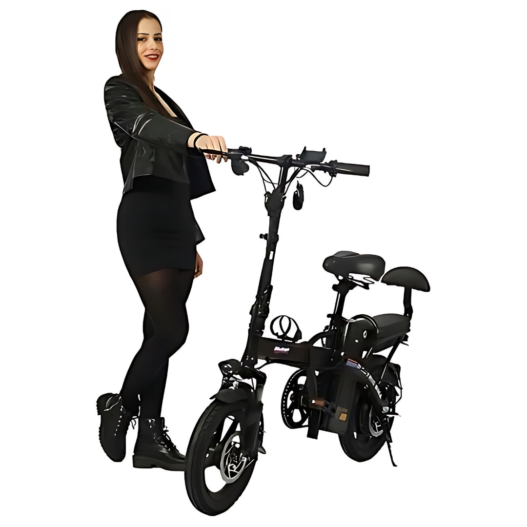 Foldable electric Bicycle 2 Seater 48v Lithium Battery