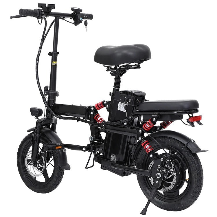 Megawheel Foldable electric Bicycle 2 Seater 48v Lithium Battery