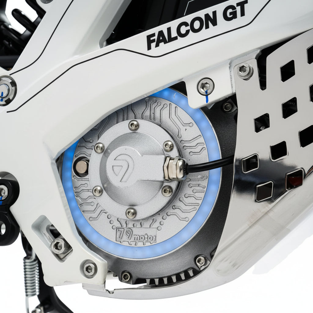 Close-up of a motorcycle engine