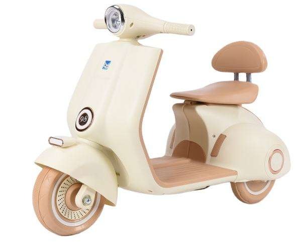 Megastar Ride on 12 v Vespa Scootz Bike for Kids with Parental RC