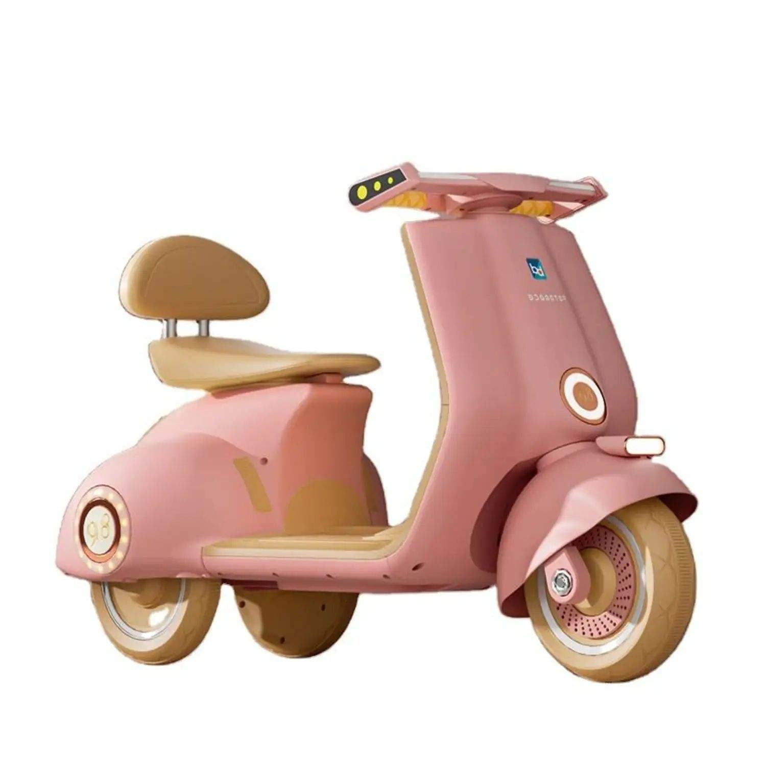 Megastar Ride on 12 v Vespa Scootz Bike for Kids with Parental RC