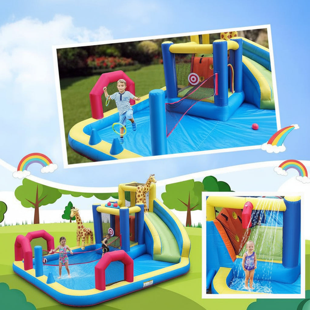 Kids' Different Activities of Megastar Inflatable Giraffe Castle
