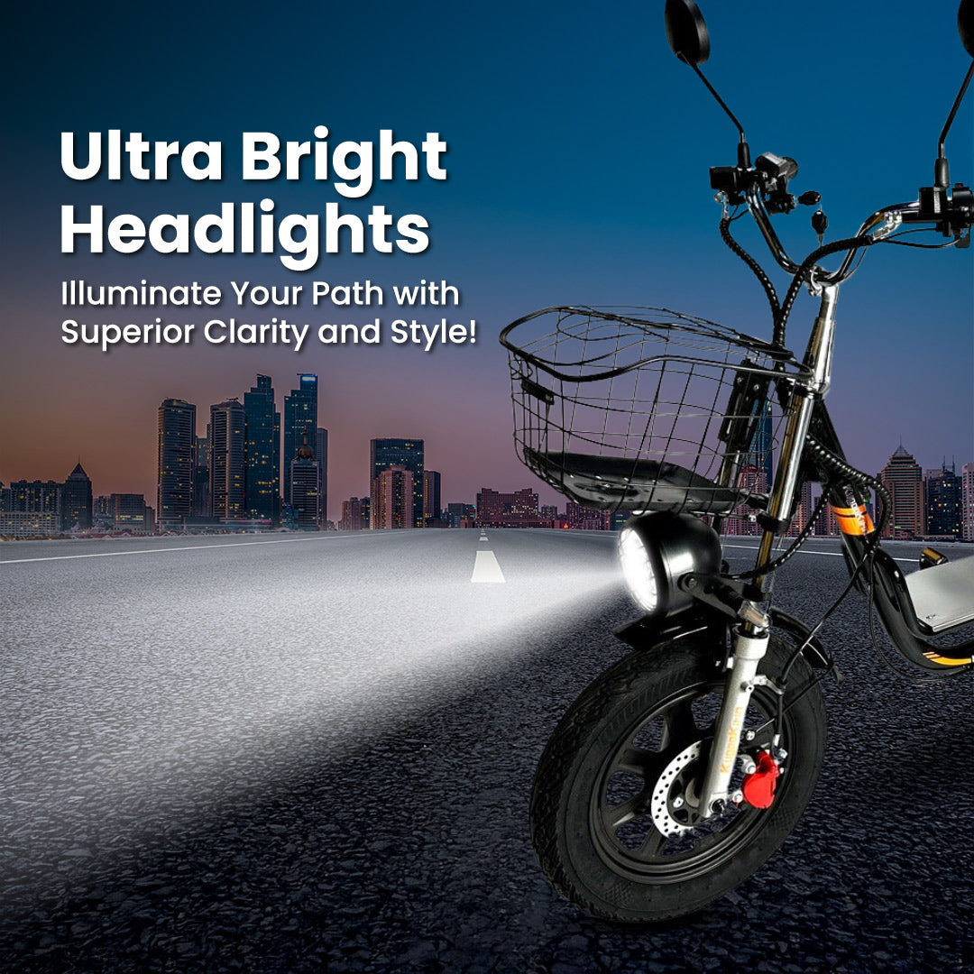 Kugoo Kirin V3 PRO Electric Delivery Scooter With Basket and removable lithium battery With 1 Year Warranty