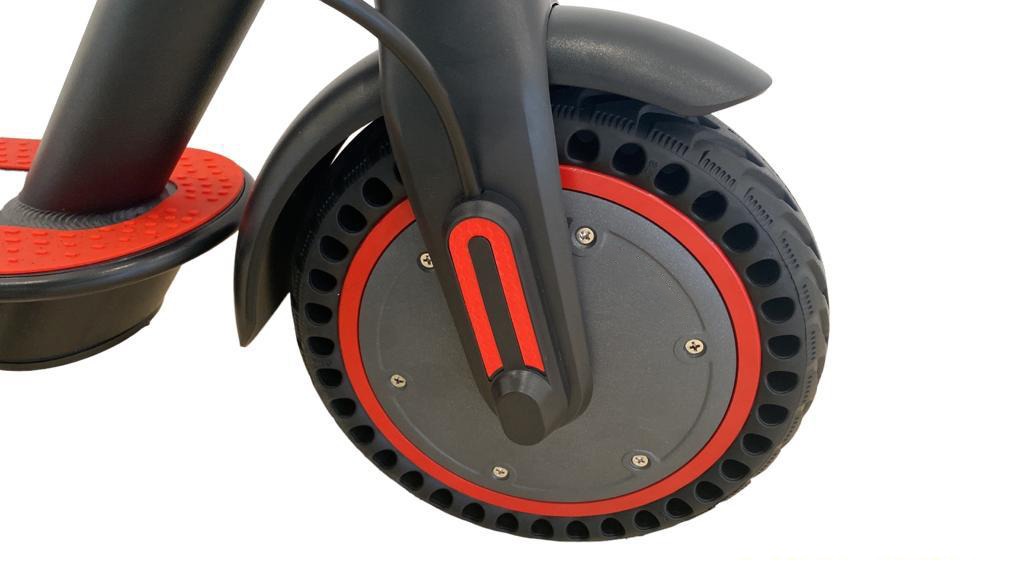 Tyres 7 inch of Foldable electric lightweight scooter 36 v battery - Red