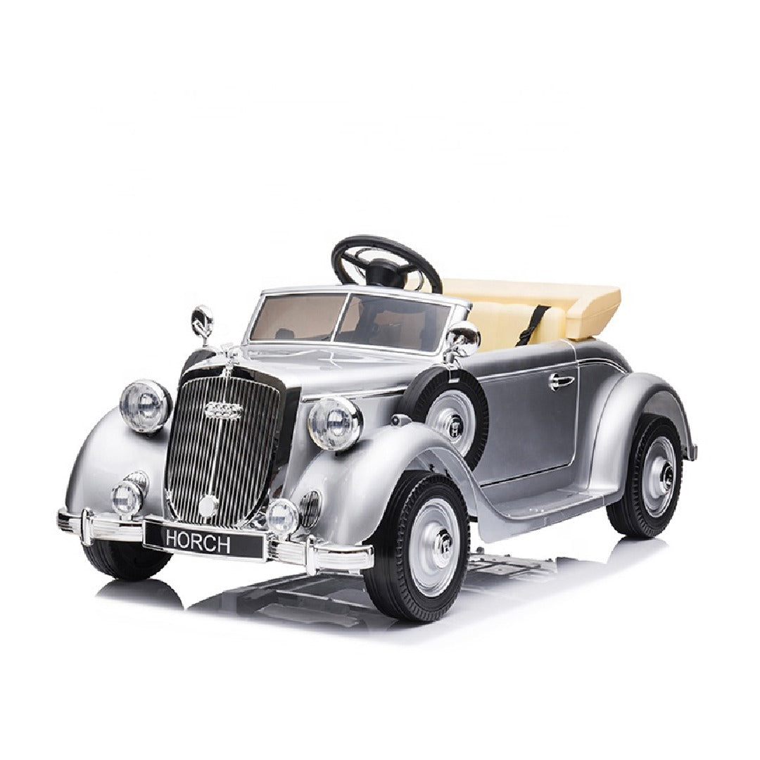 Raf Ride on Licensed Royal Audi Horch 12V antique Kids Electric Car-silver
