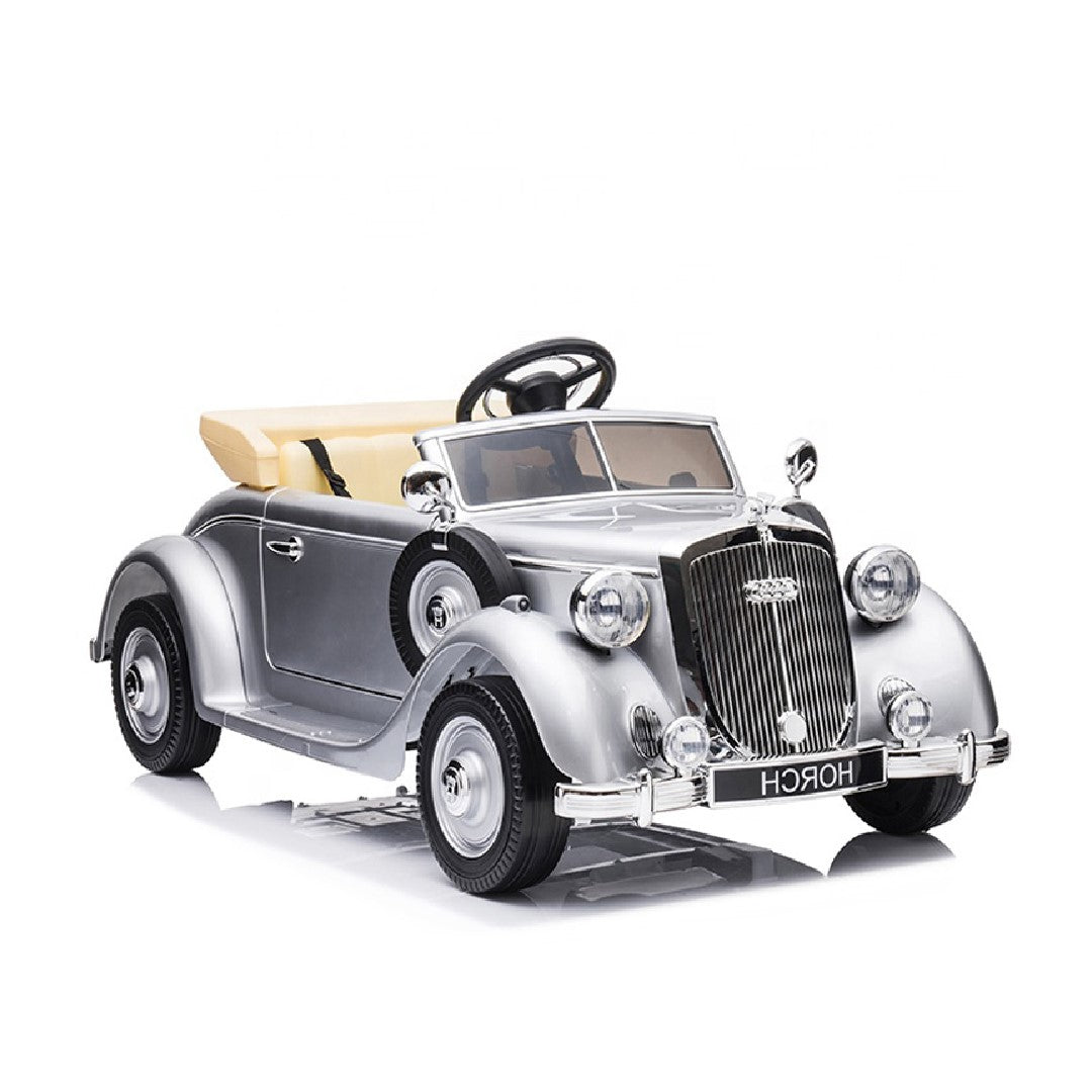 Raf Ride on Licensed Royal Audi Horch 12V antique Kids Electric Car-silver