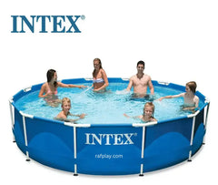 INTEX 12ft X 30 in Round Metal Frame Pool 366 cm X I76 cm