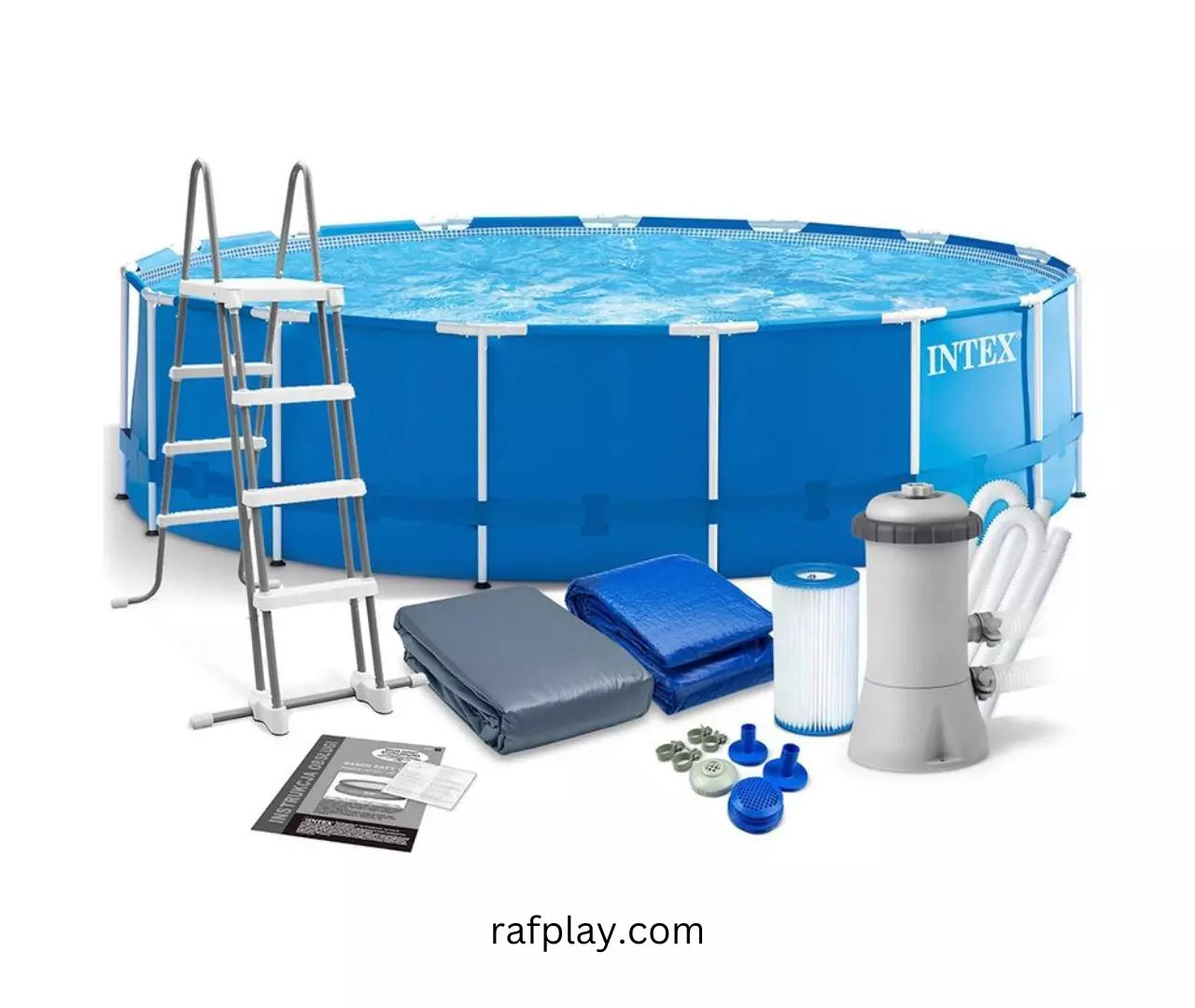 Intex Pool Pool 457 x 122 cm 28242 Frame Pool Set Rondo, Blue – Rafplay