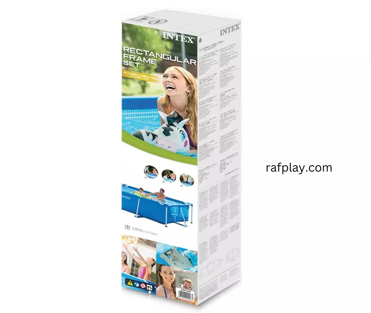 INTEX Small Frame Rectangular Pool (3.0x2.0x0.75MT) – Rafplay