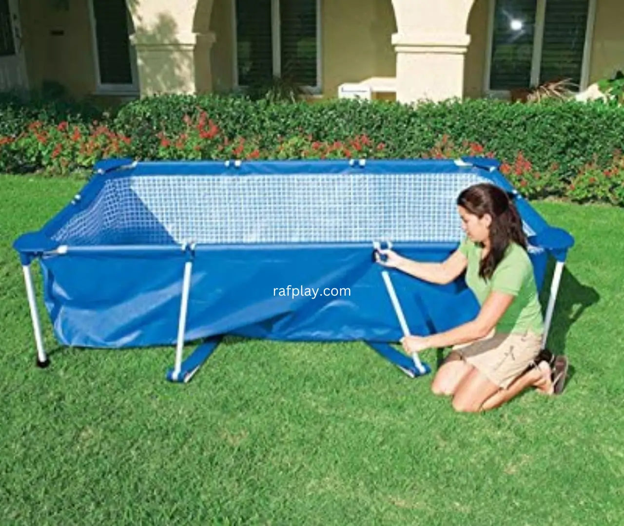 28271 Intex Steel Frame Above Ground Pool Rectangular 260x160x65cm Intex 28271 ...