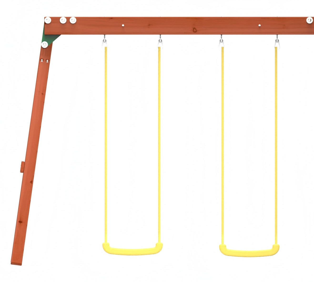 Kiddoro Mighty Jungle backyard wooden Swing and slide playset Treehouse 408 x 299 x 313 cm