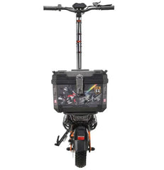 Black electric Scooter for Adults with a storage box