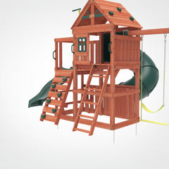 Kiddoro Little Heroes Wooden playset with slides