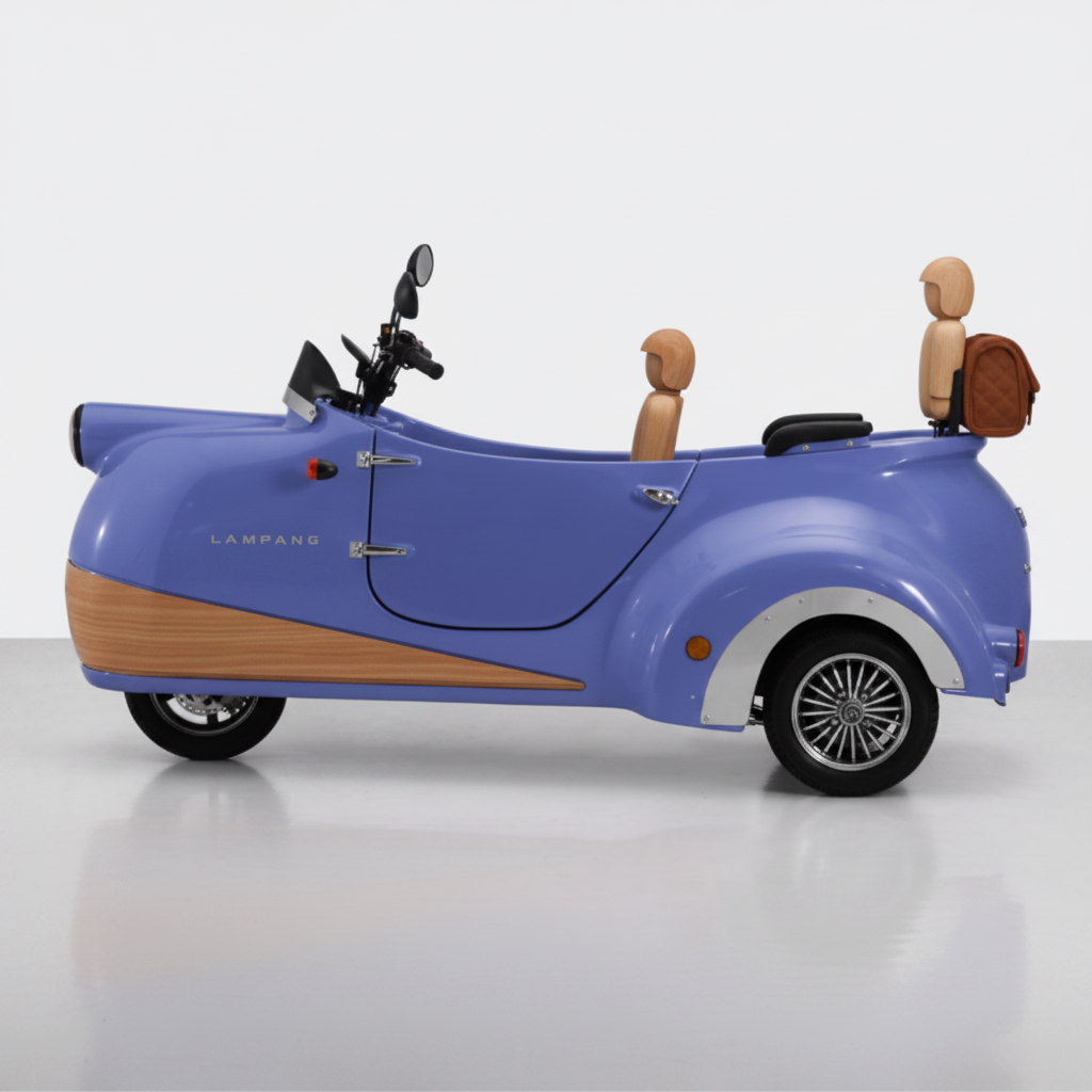 Electric Scooter with Front Disc Brake and Rear Drum Brake
