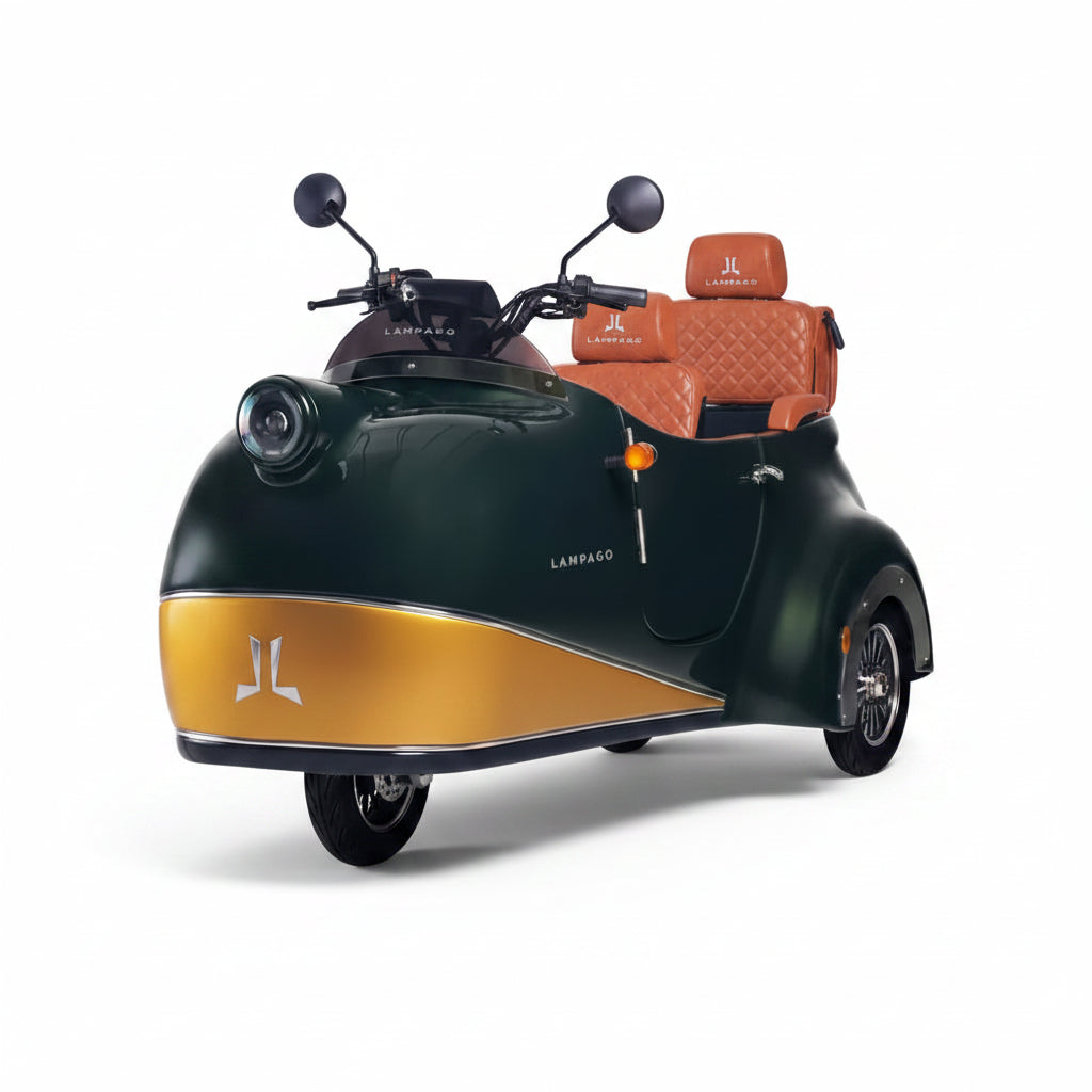 Electric Scooter with Front Disc Brake and Rear Drum Brake