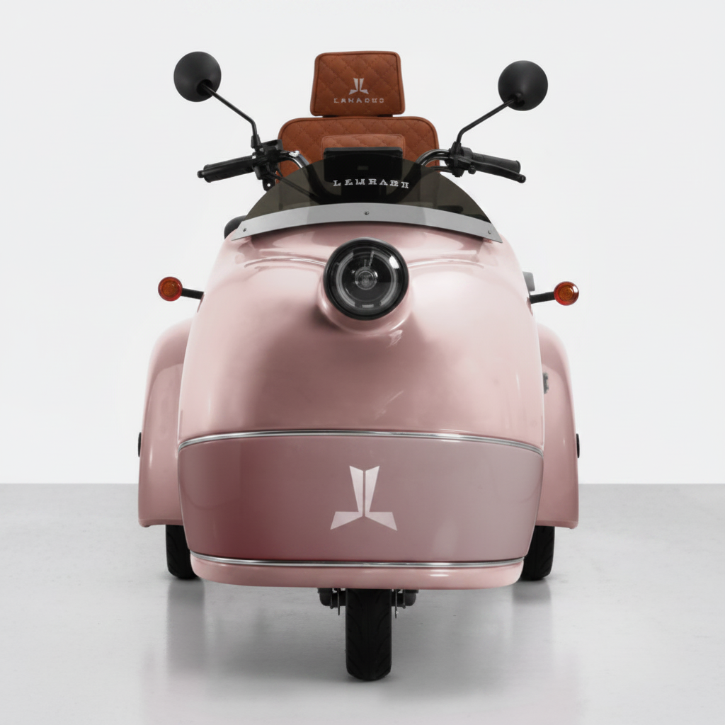 Electric Scooter with Front Disc Brake and Rear Drum Brake