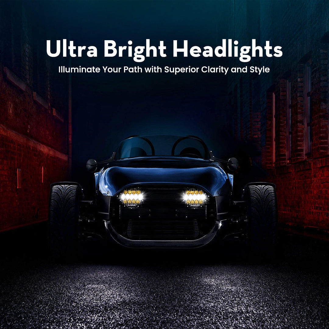 Ultra bright headlights of VANDERHALL Venice GTS