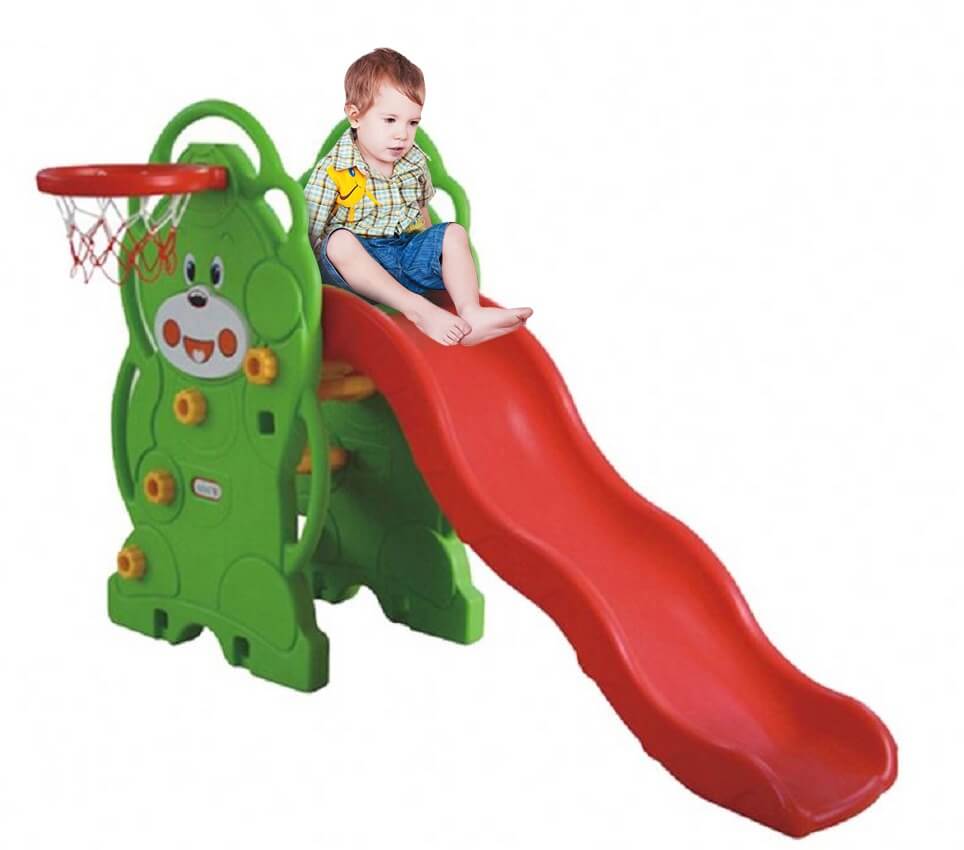Megastar Bear Wave Slide and Hoop  Set for Toddlers Combination Kids Play.