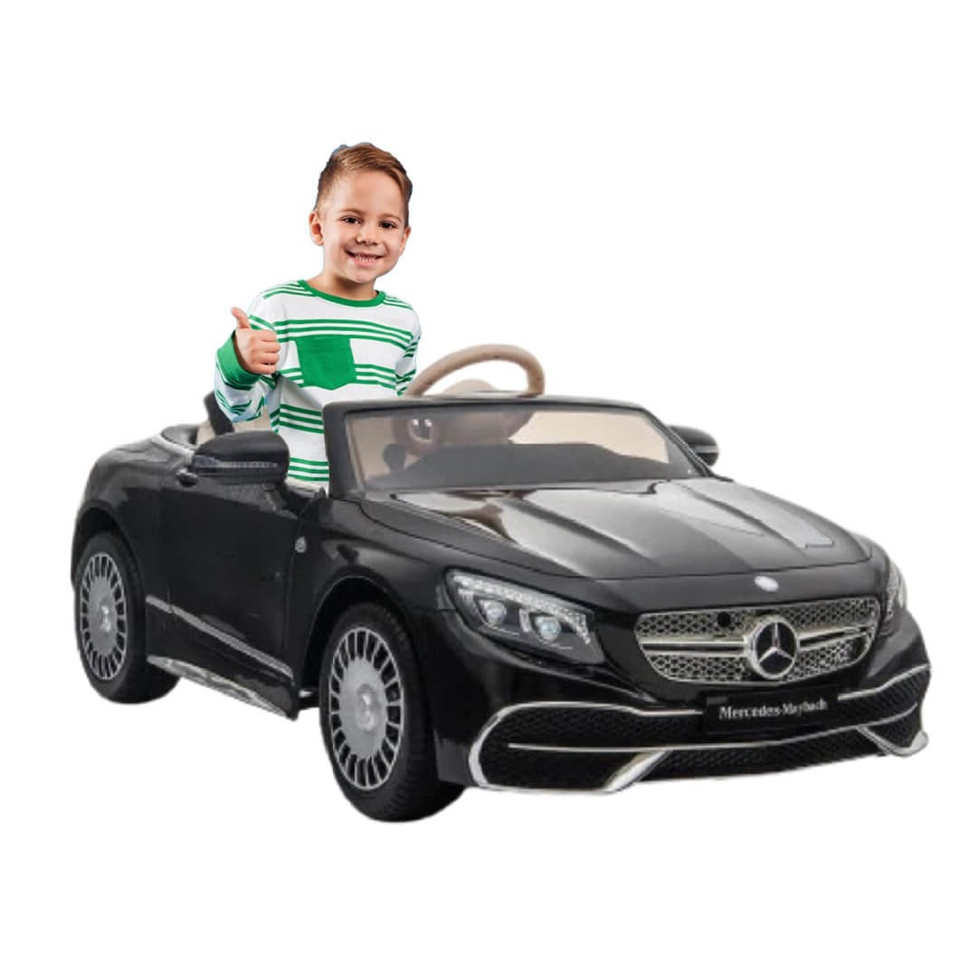 Raf Licensed Mercedes 12 v Maybach Master class  Benz  S-Class 650 Electric car for kids with RC - Metal Black