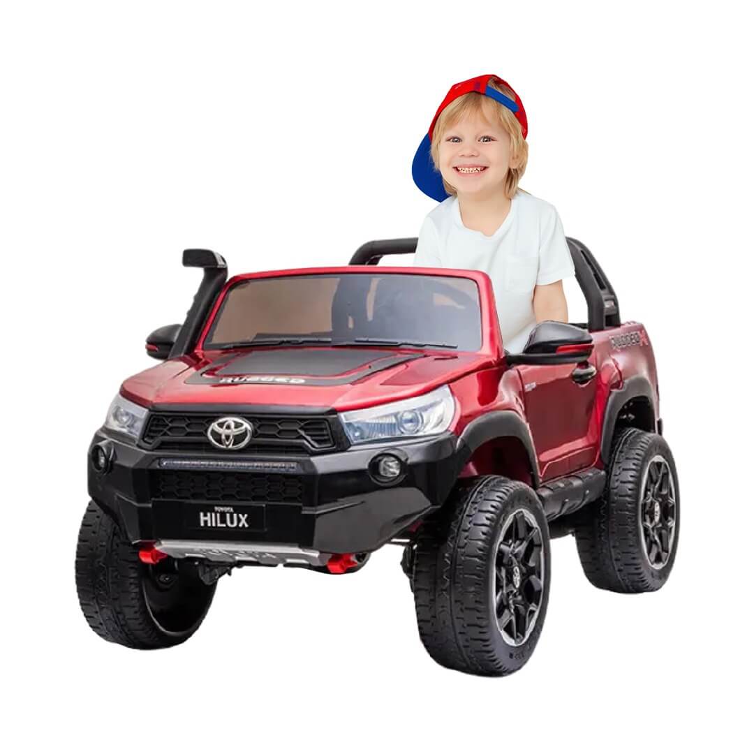 Megastar Ride on Licensed Toyota Hilux 12v 2 Seater Kids Electric Car