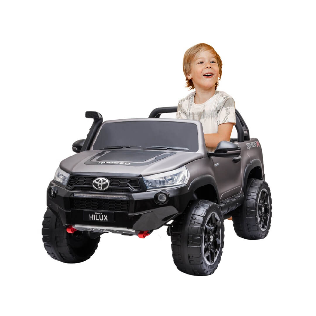 Megastar Ride on Licensed Toyota Hilux 12v 2 Seater Kids Electric Car