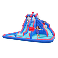 Megastar Inflatable Water Lagoon Park With Large Water Slides and Basket Ball Hoop -5.51 X 4.82 X 3.04 M