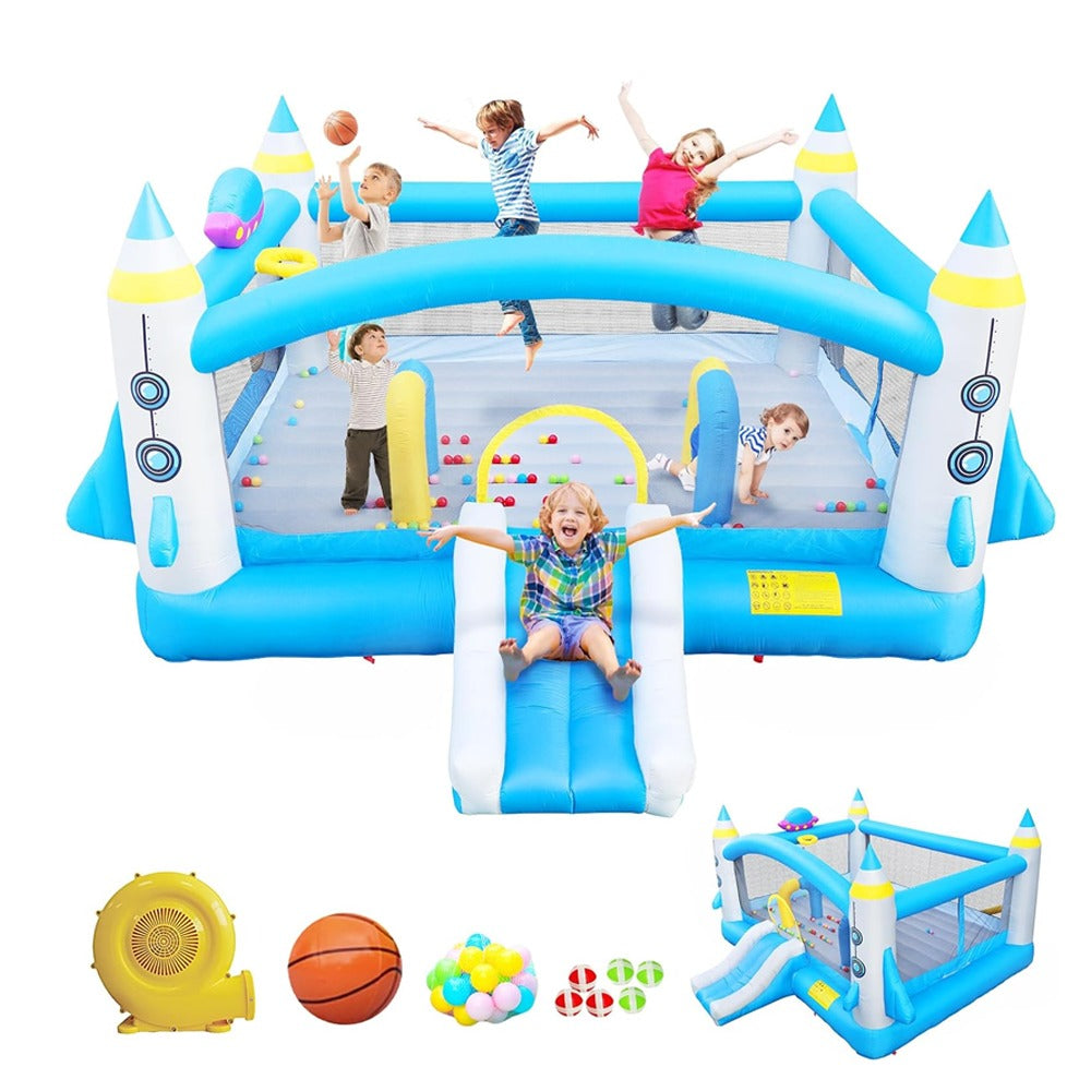 Megastar Big Jumpy Bounce House for Kids, Inflatable Slide Water Park, Outdoor Bouncy House With Blower